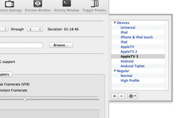 HandBrake screenshot 2