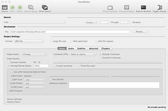 HandBrake screenshot 3