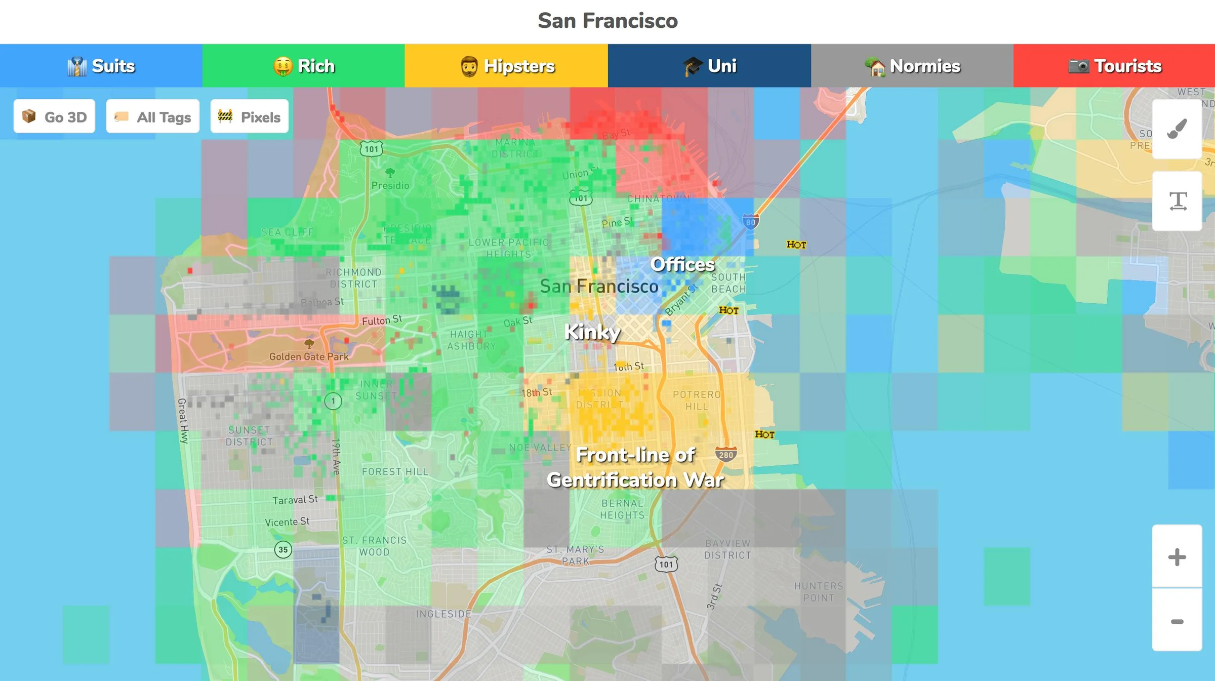 Hoodmaps screenshot 2