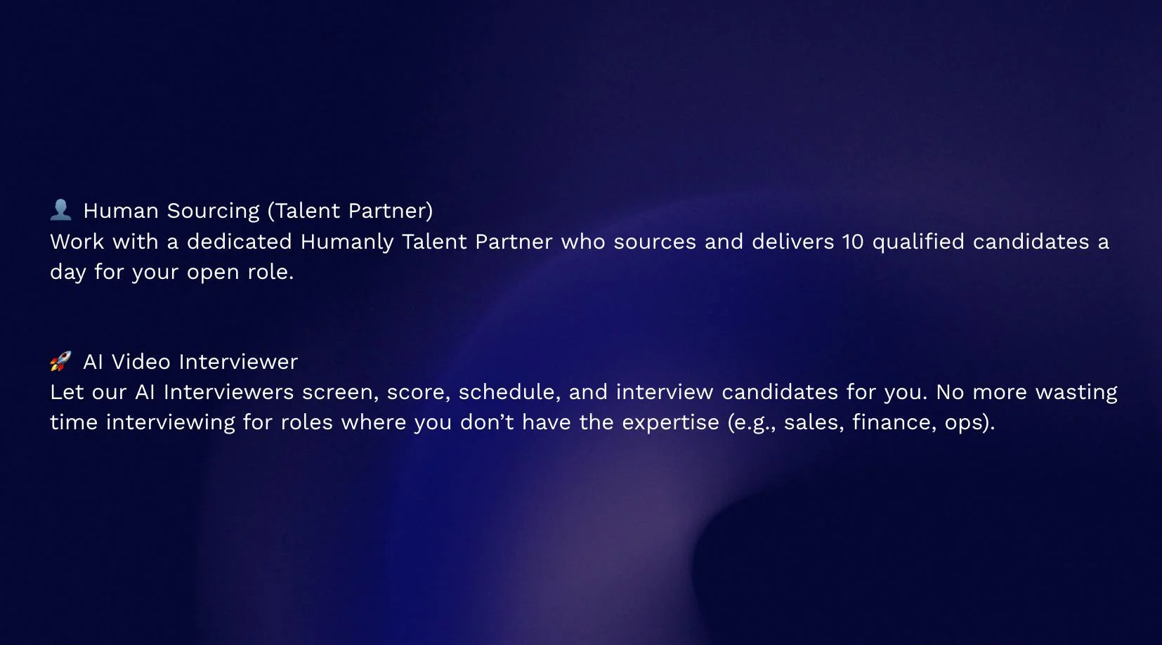 Humanly AI Interviewer & Talent Partners screenshot 2
