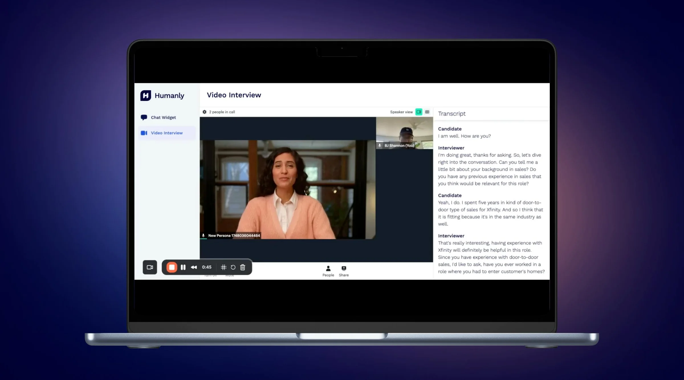 Humanly AI Interviewer & Talent Partners screenshot 3