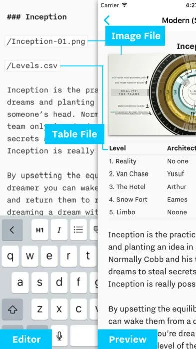 iA Writer screenshot 3