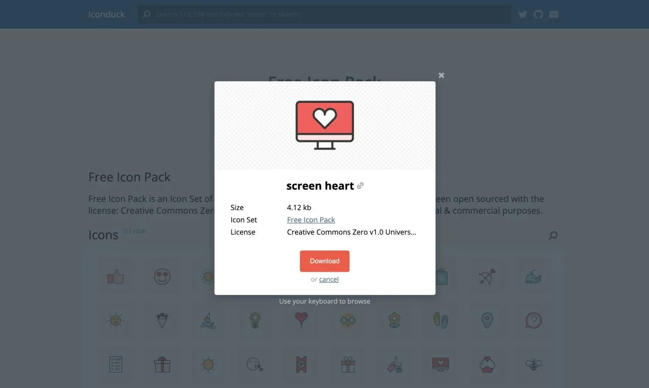 Iconduck screenshot 4