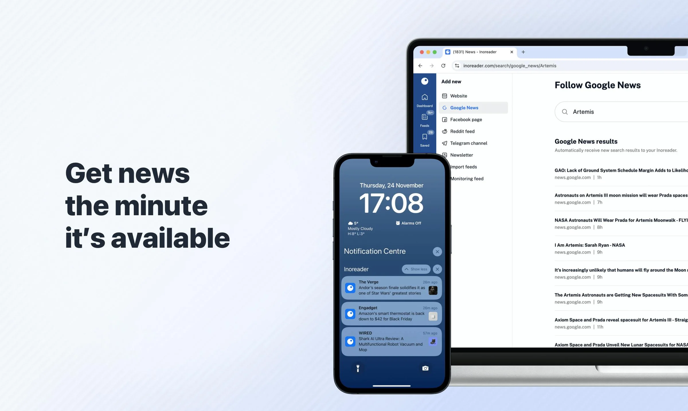 Inoreader screenshot 2
