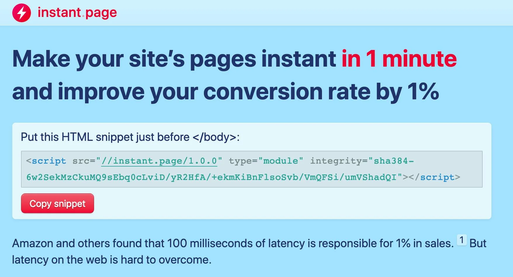 Instant Page screenshot 2