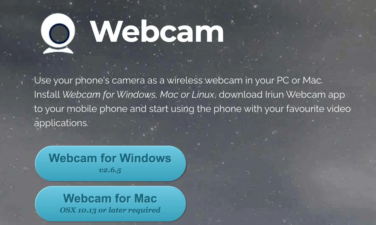 Iriun Webcam screenshot 2