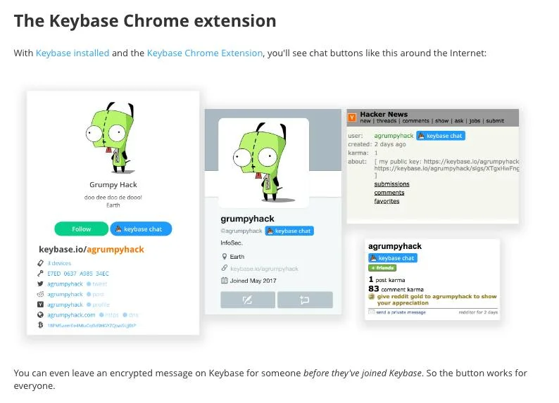 Keybase screenshot 2