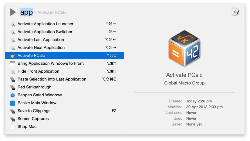 Keyboard Maestro screenshot 8