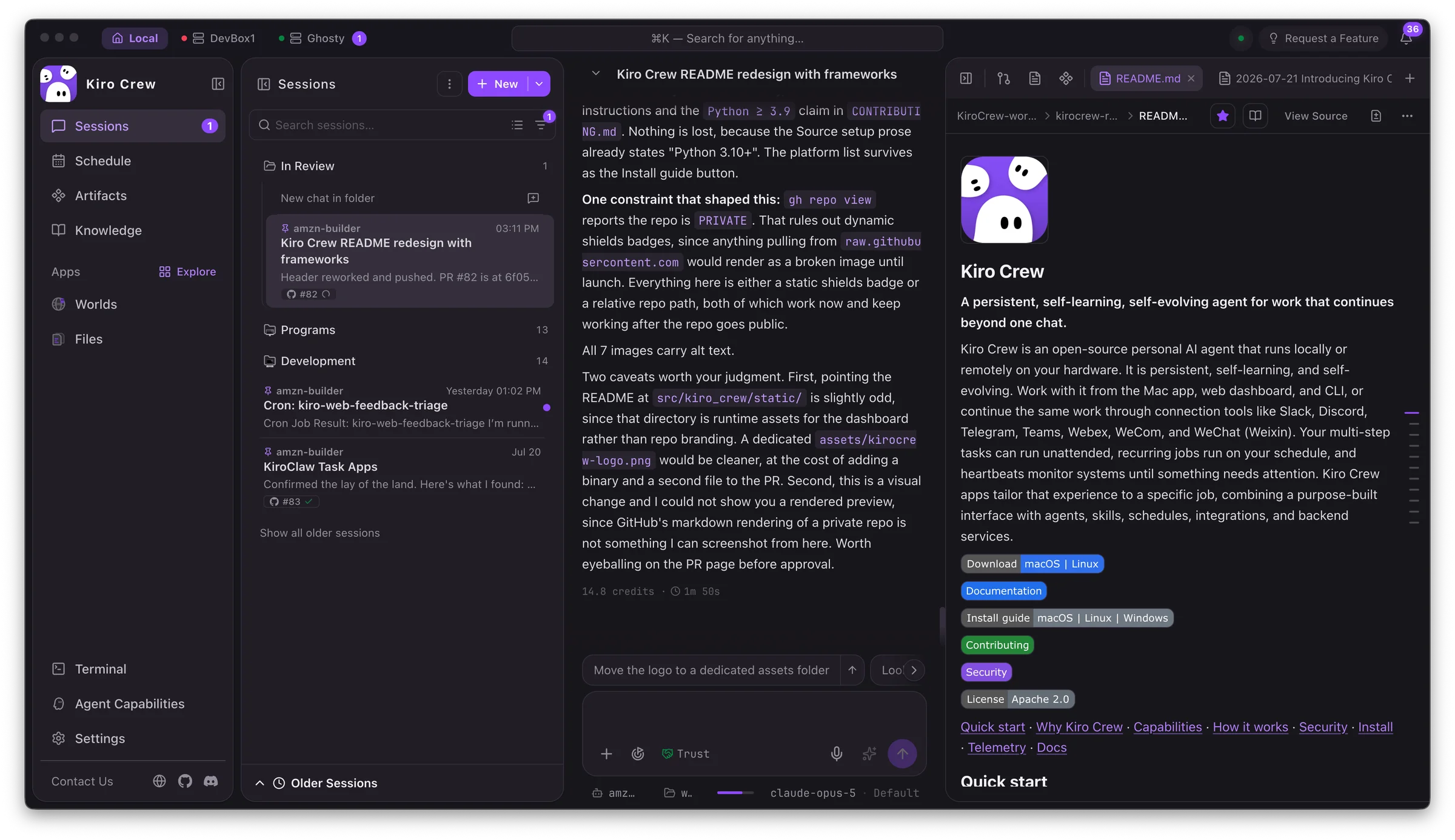 Kiro screenshot 2