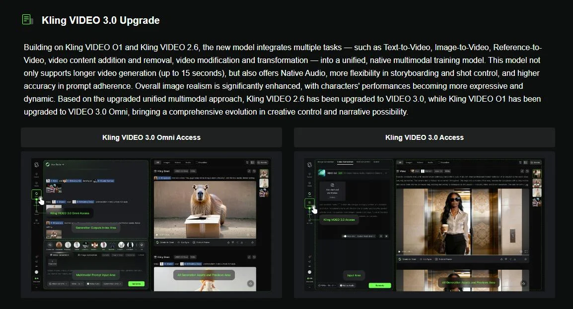 KLING AI screenshot 2