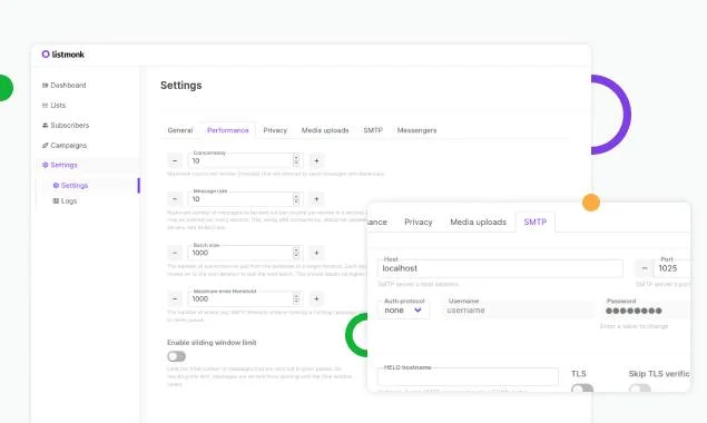 Listmonk screenshot 2