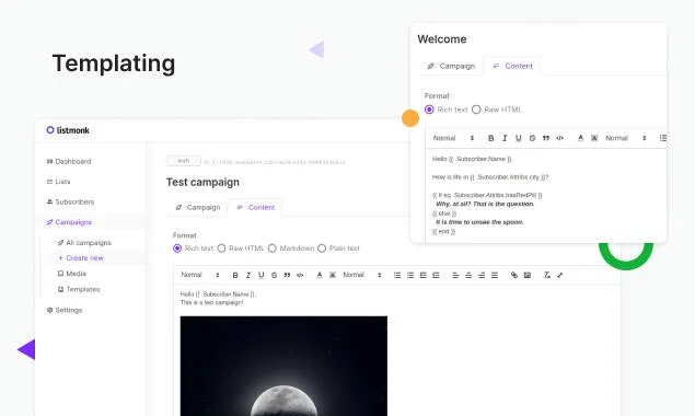 Listmonk screenshot 3