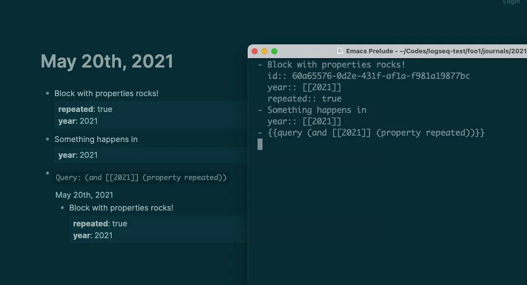 Logseq screenshot 2