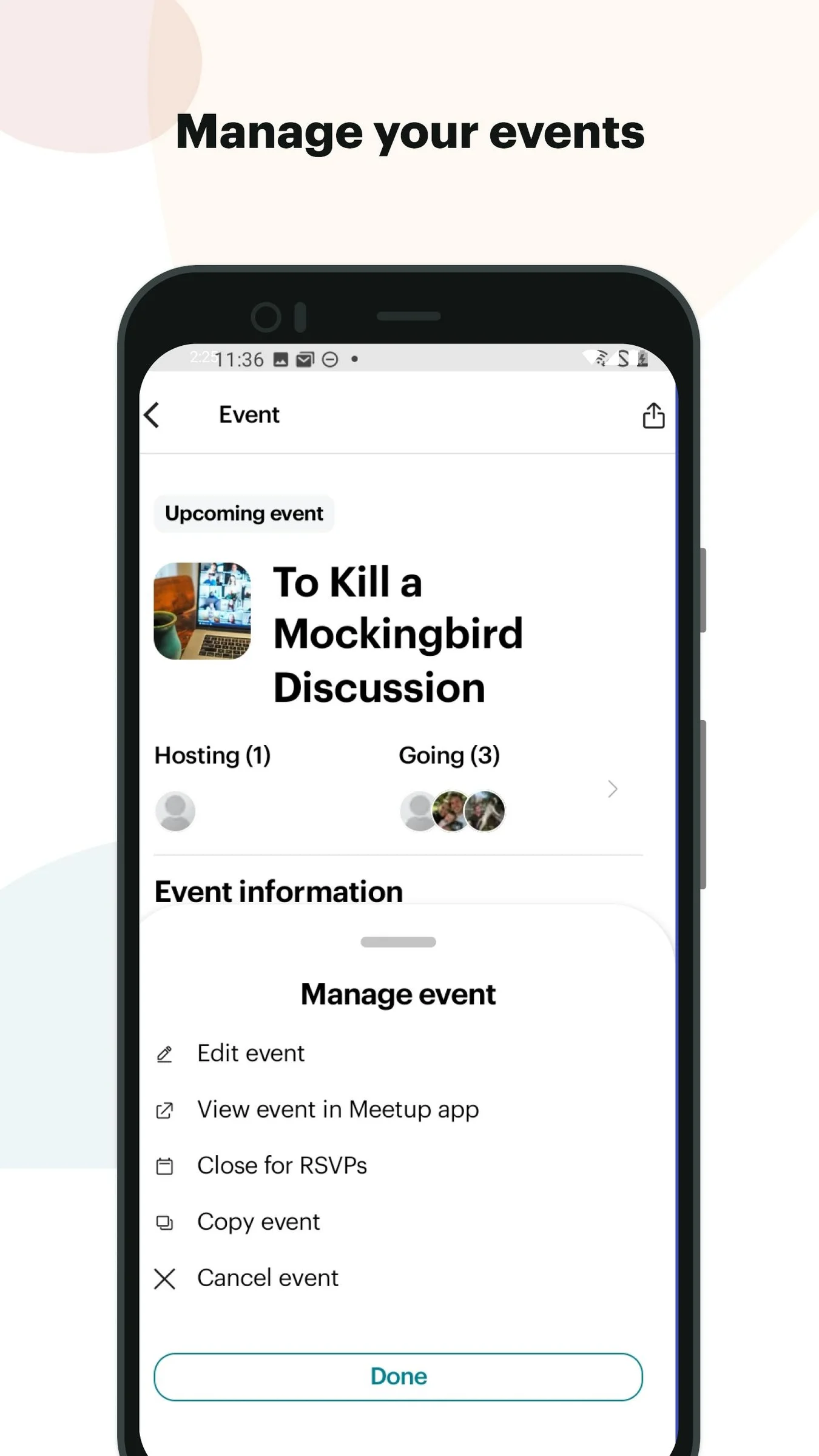 Meetup screenshot 7