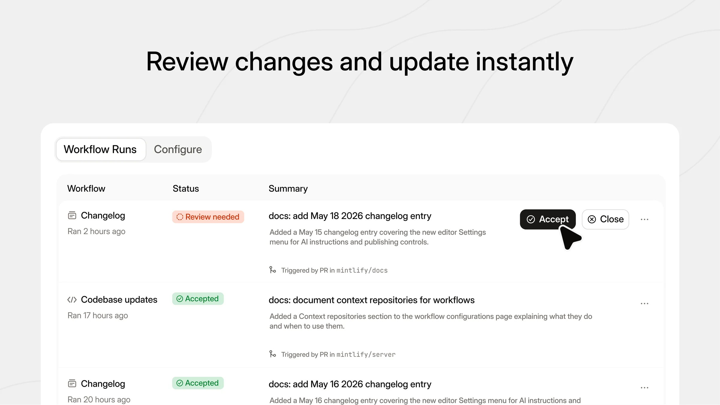 Mintlify screenshot 3
