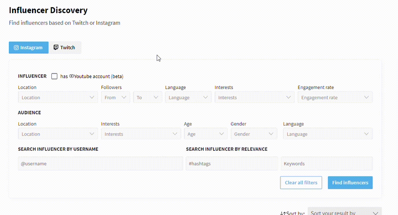 Modash Influencer Search screenshot 3