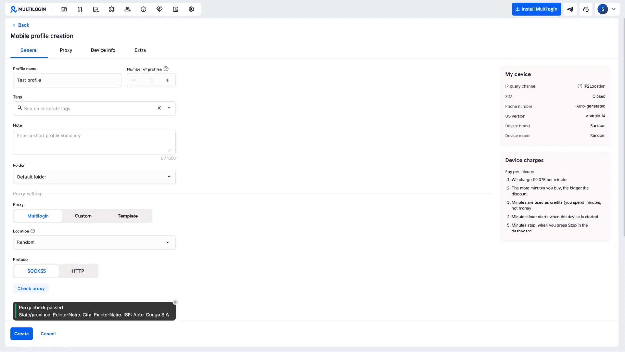 Multilogin screenshot 2
