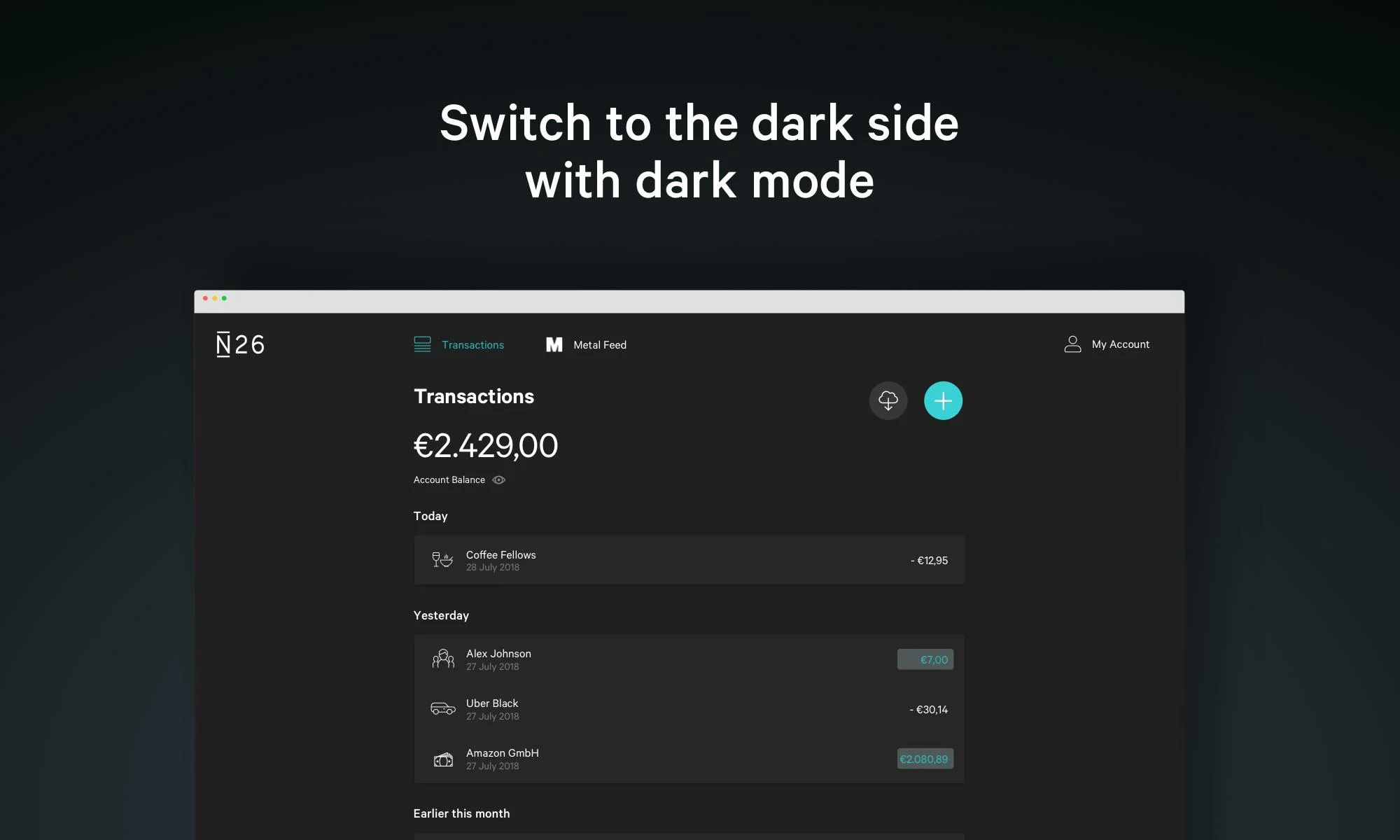 N26 screenshot 2