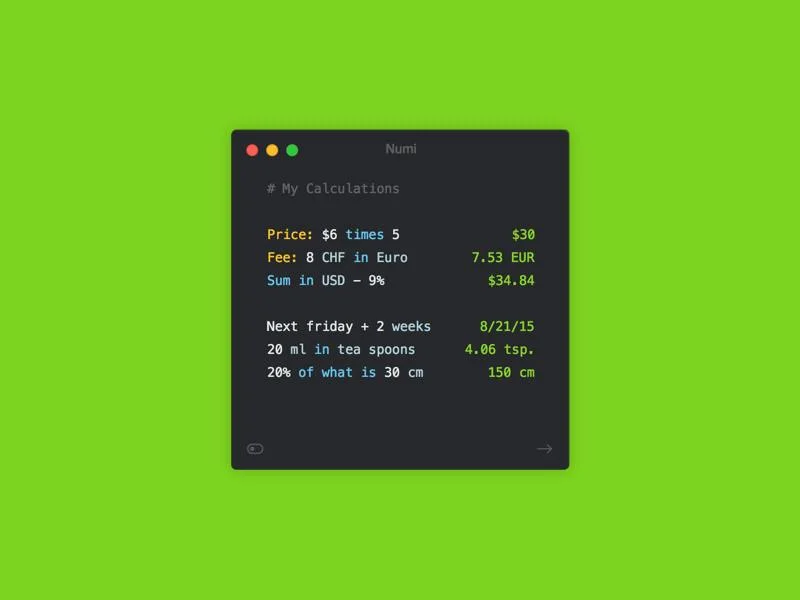 Numi screenshot 4