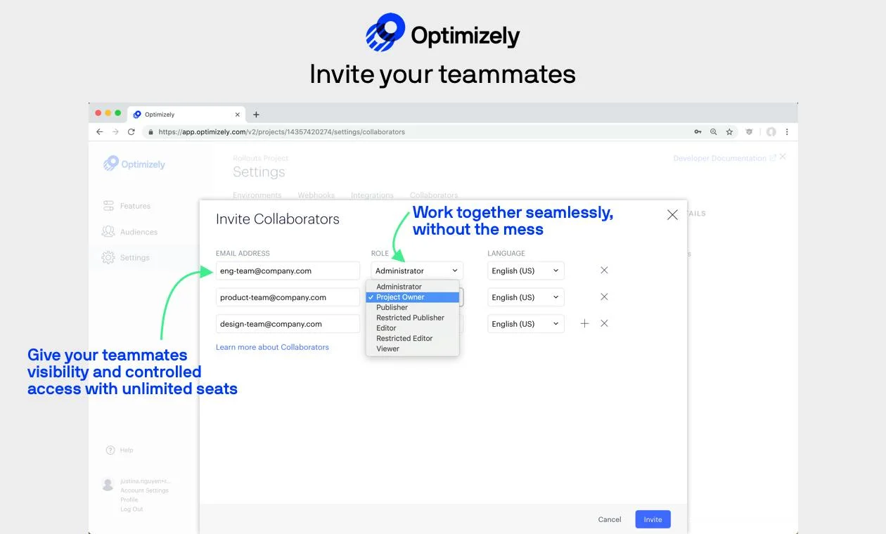 Optimizely screenshot 3
