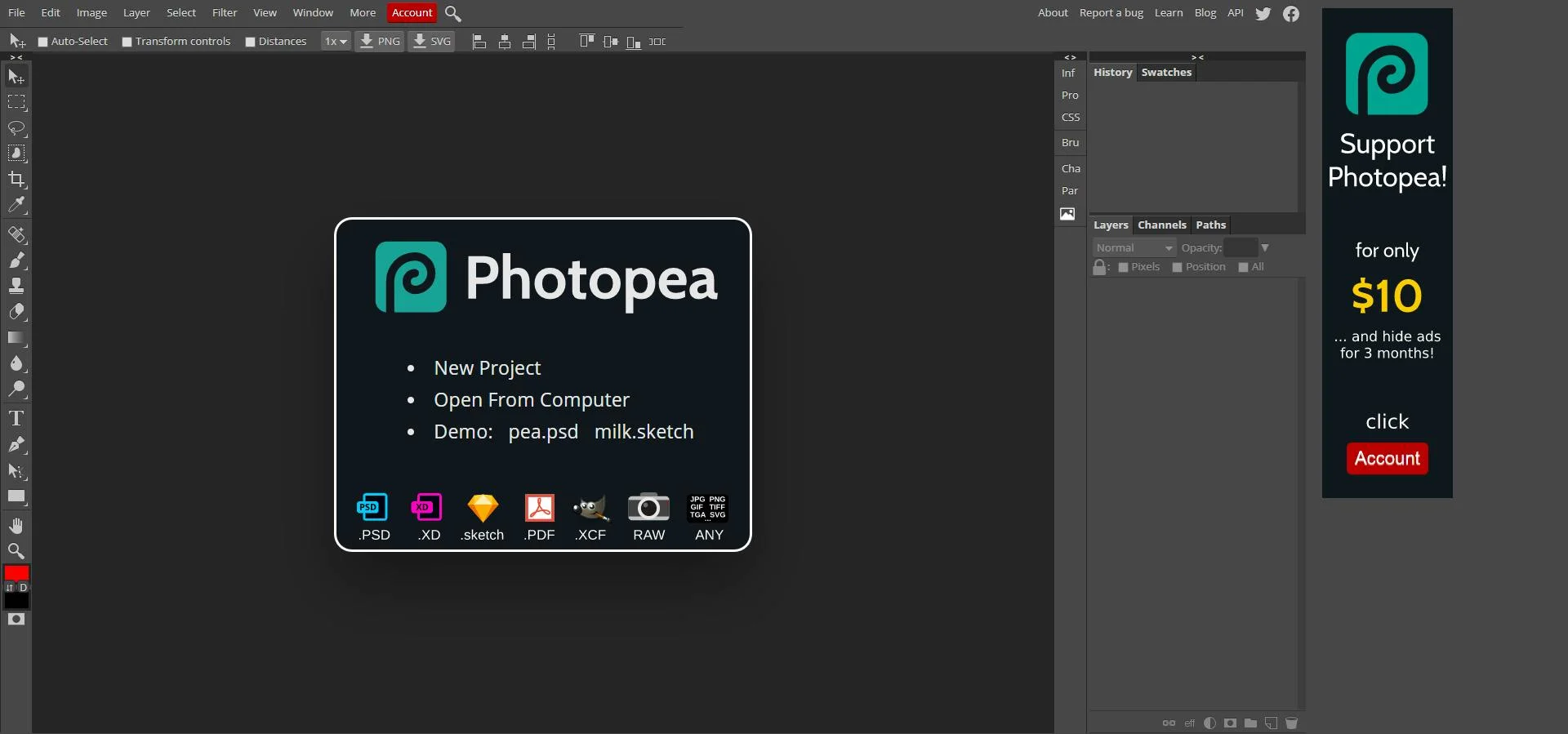 Photopea screenshot 3
