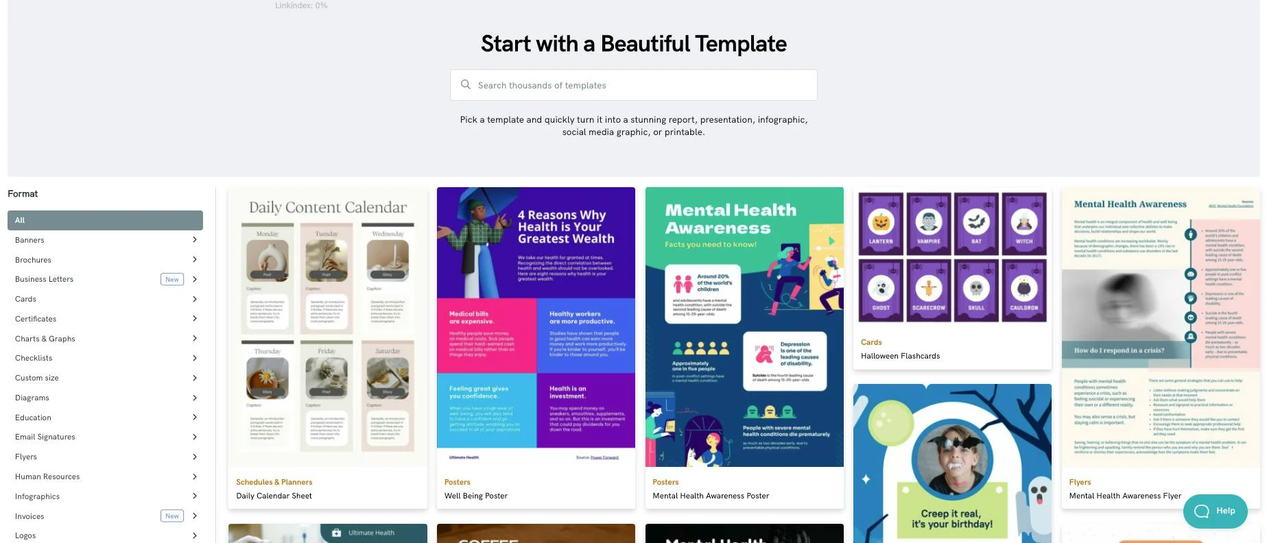 Piktochart screenshot 2