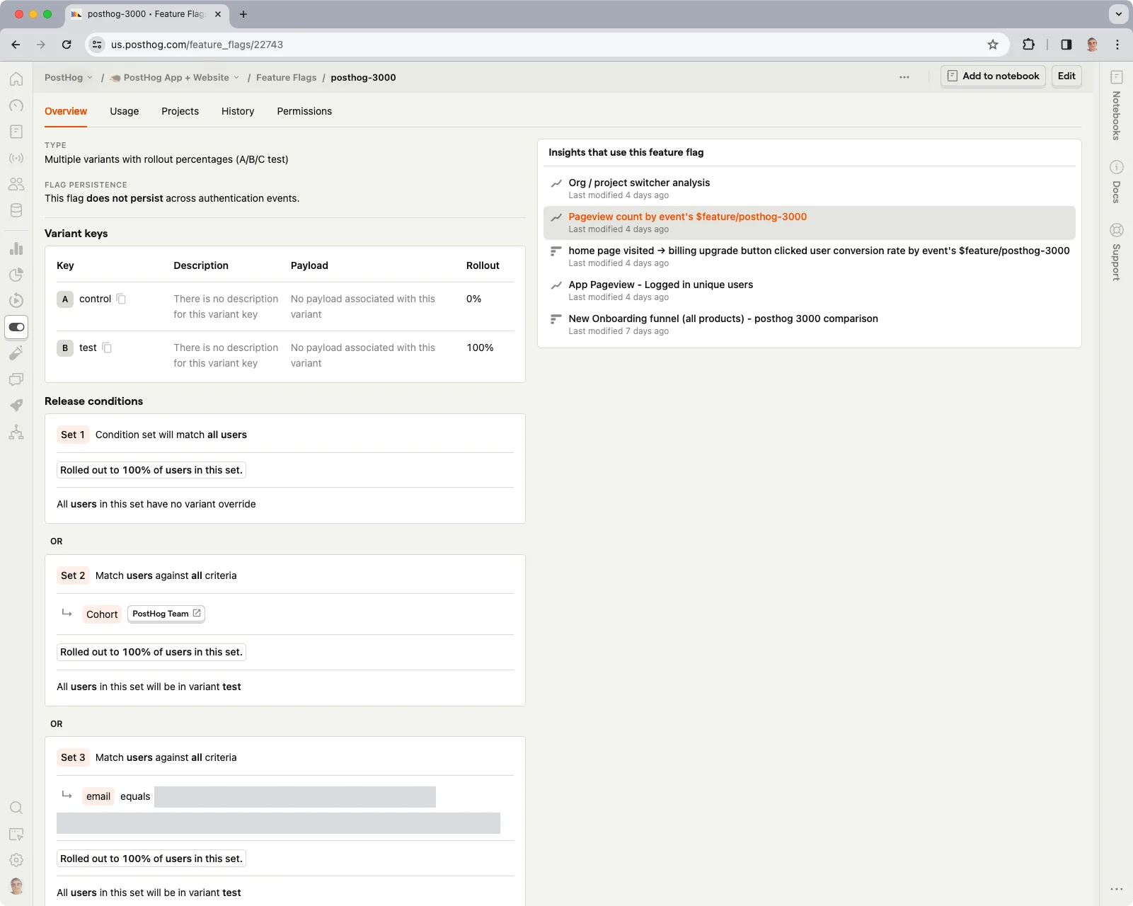 PostHog screenshot 3