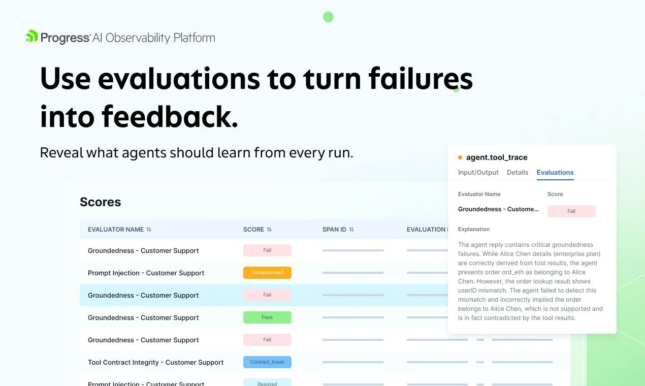 Progress AI Observability screenshot 2
