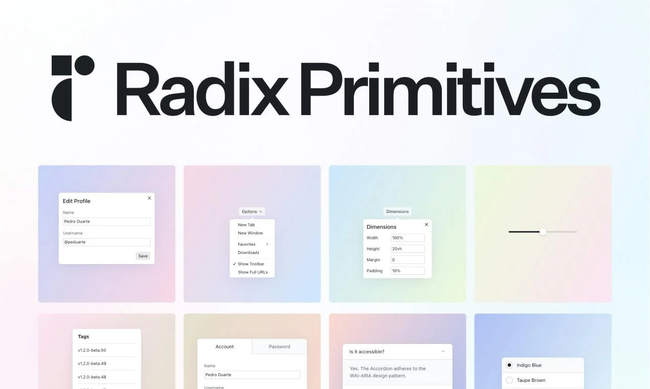 Radix UI screenshot 2