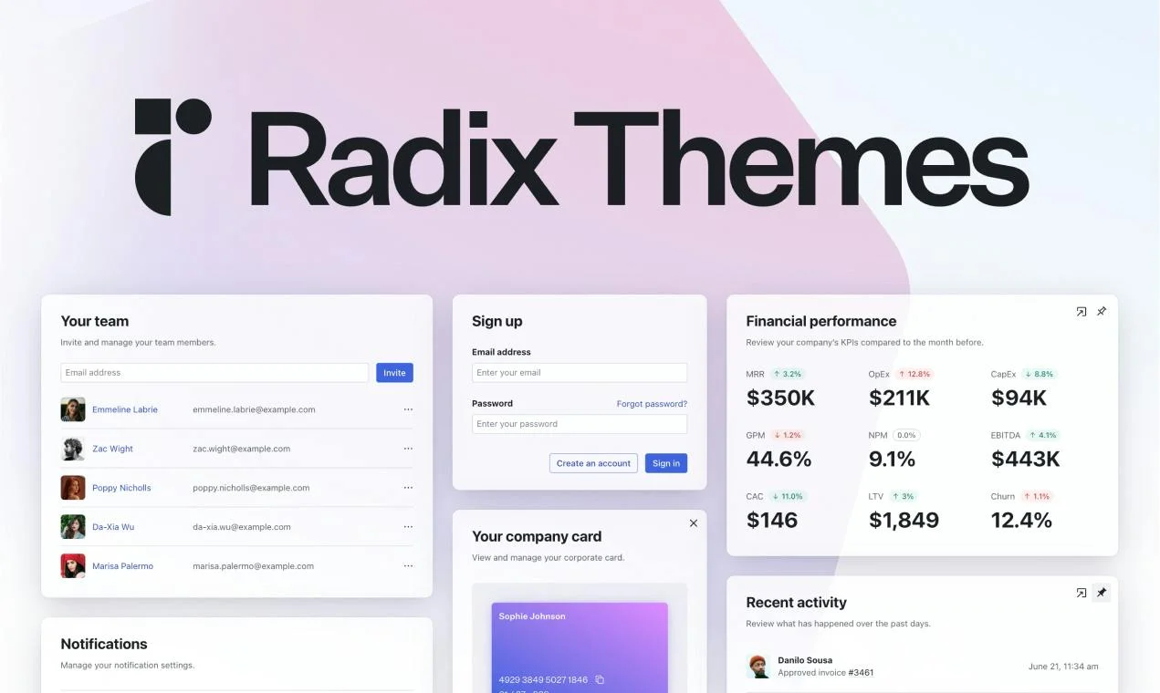 Radix UI screenshot 3