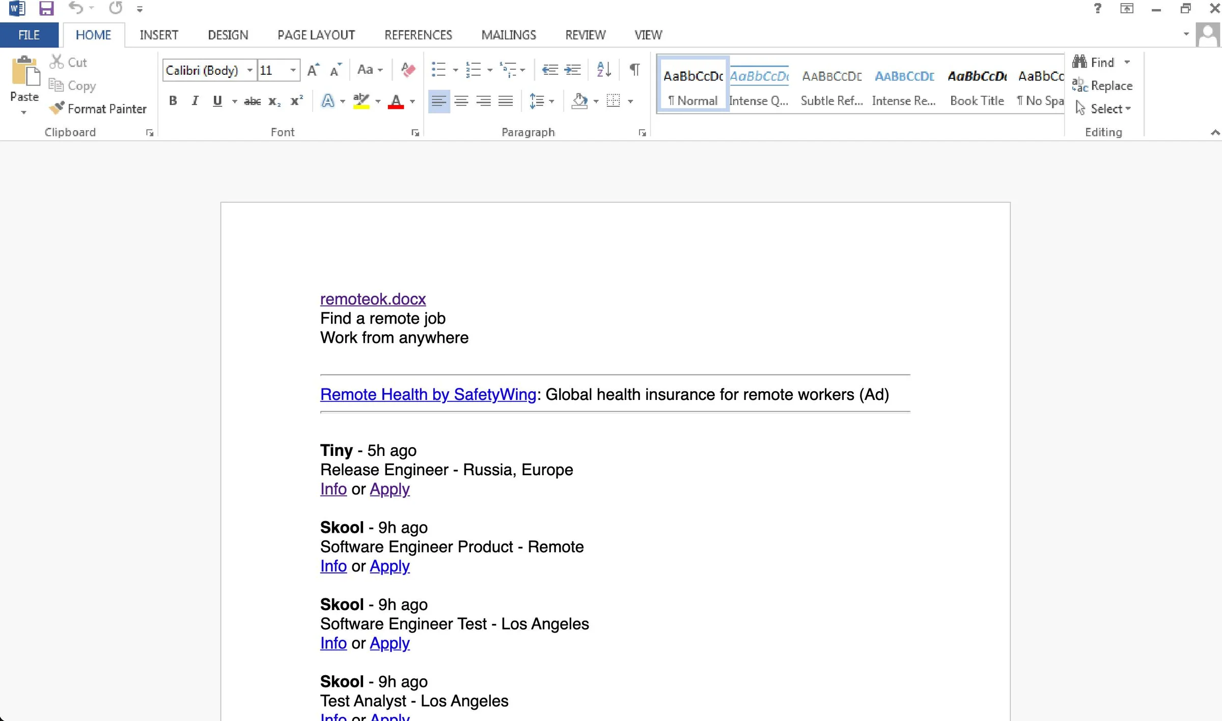Remote OK screenshot 2