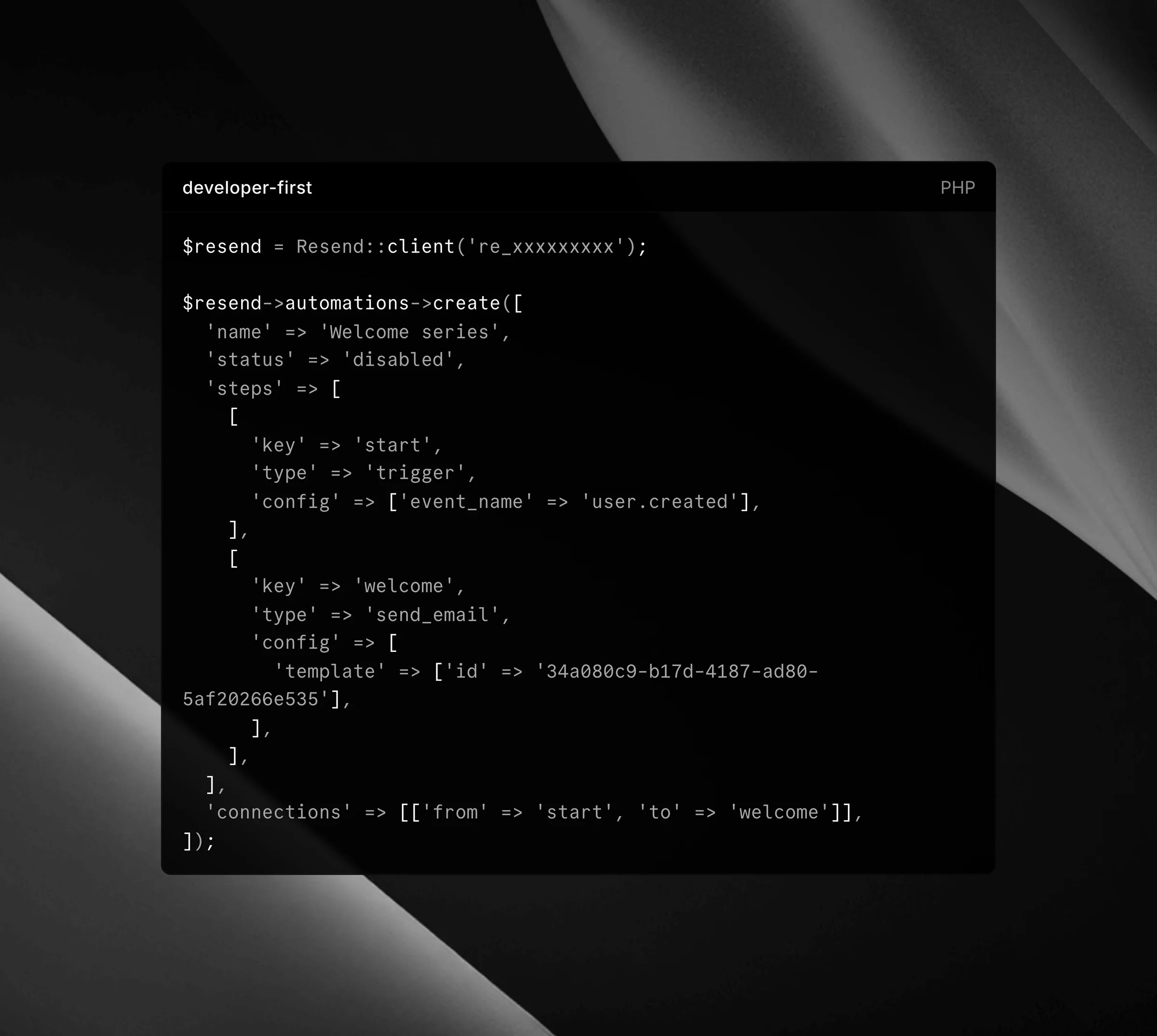Resend screenshot 2