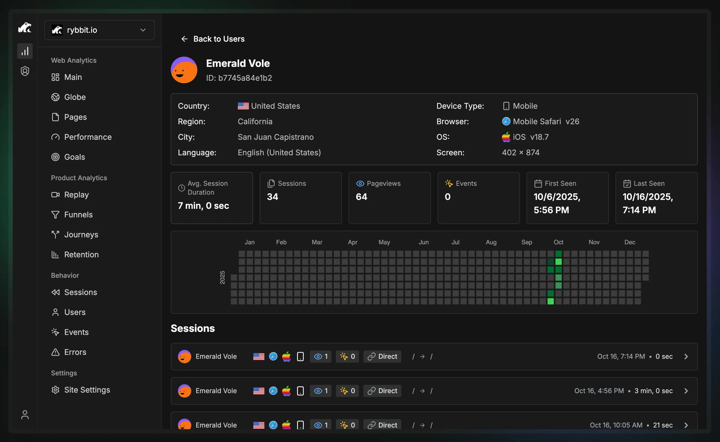 Rybbit screenshot 13