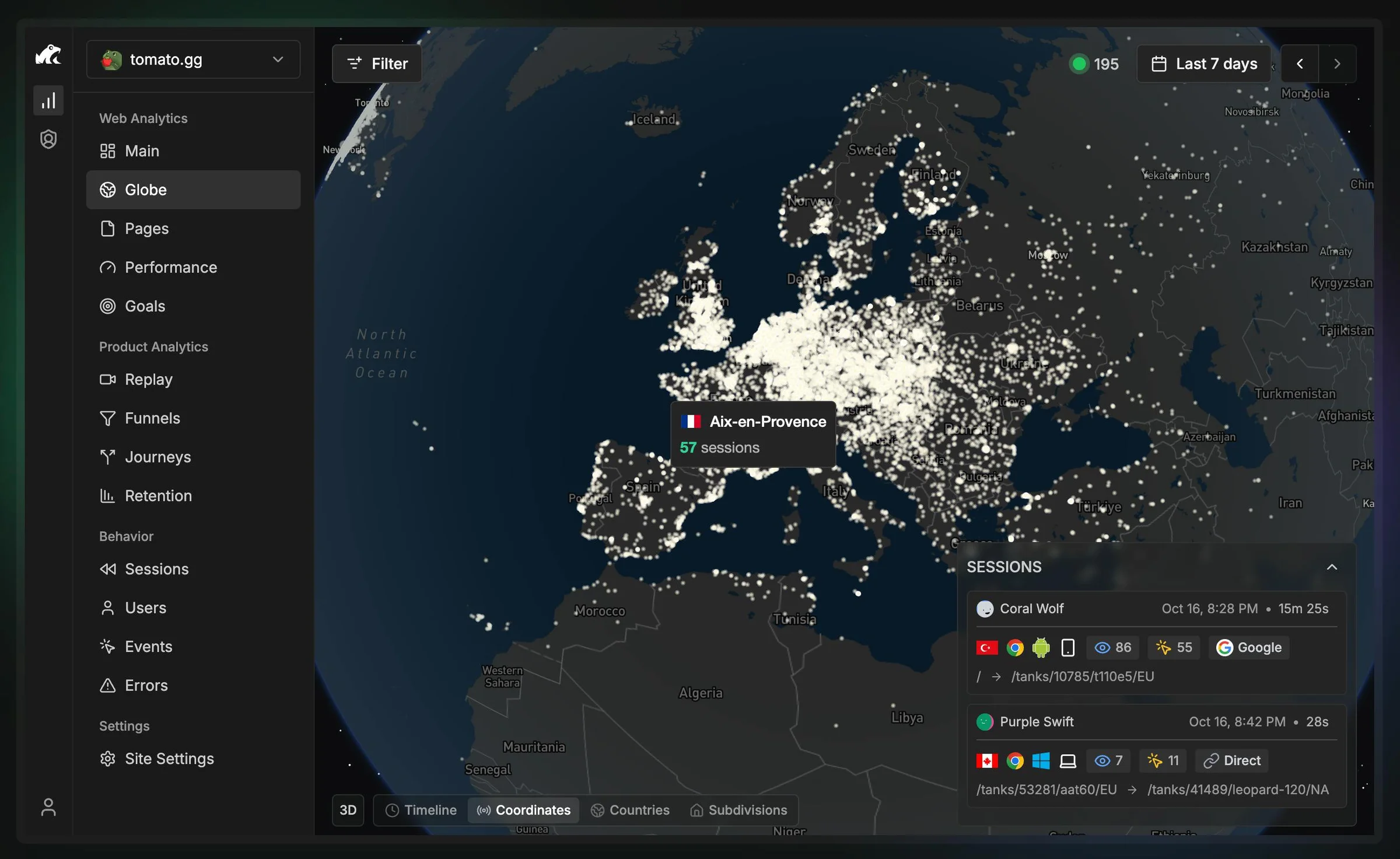 Rybbit screenshot 2