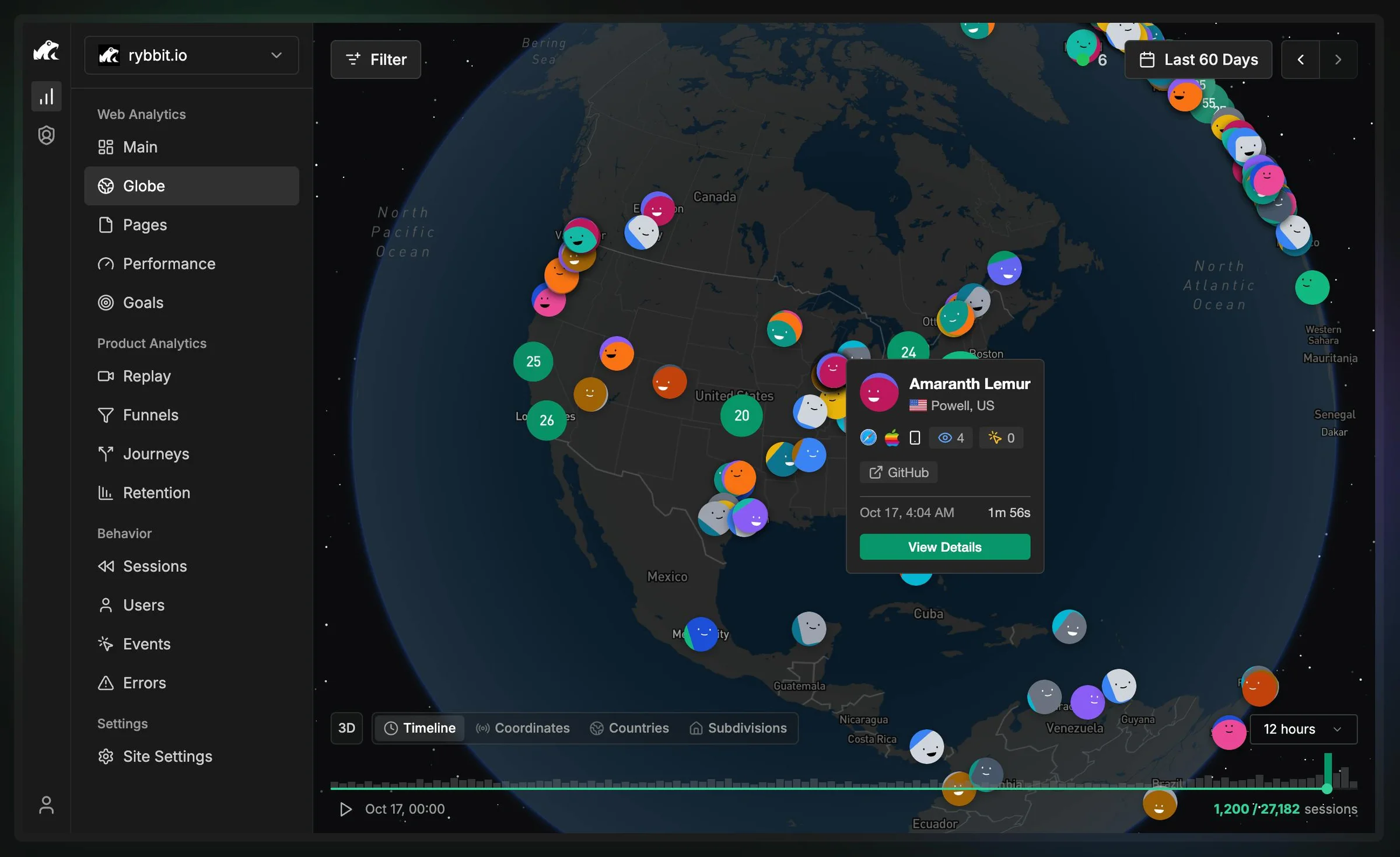 Rybbit screenshot 3