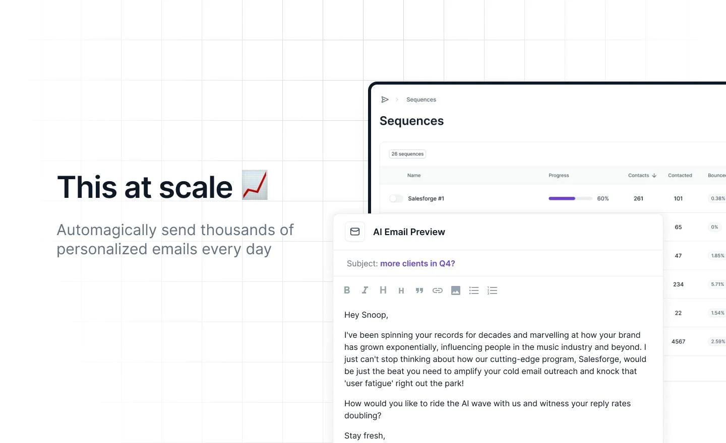 Salesforge screenshot 2
