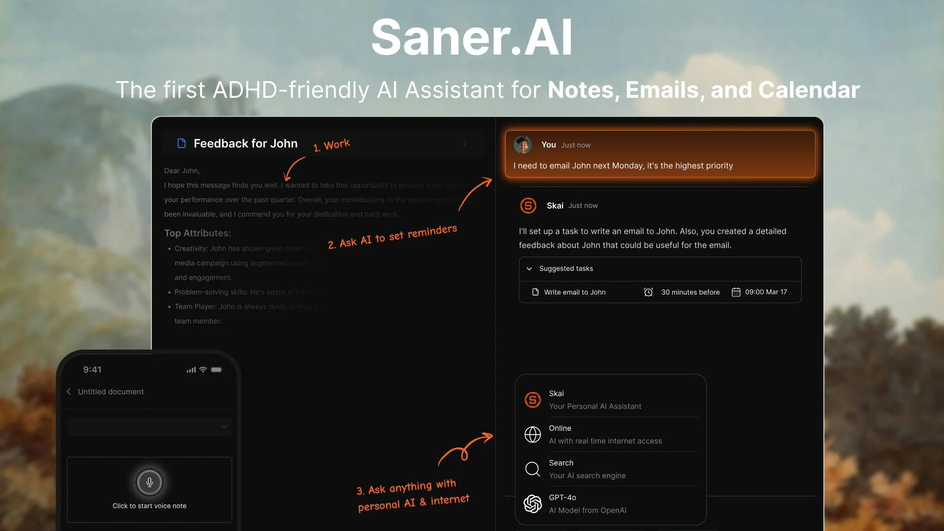 Saner.AI screenshot 3
