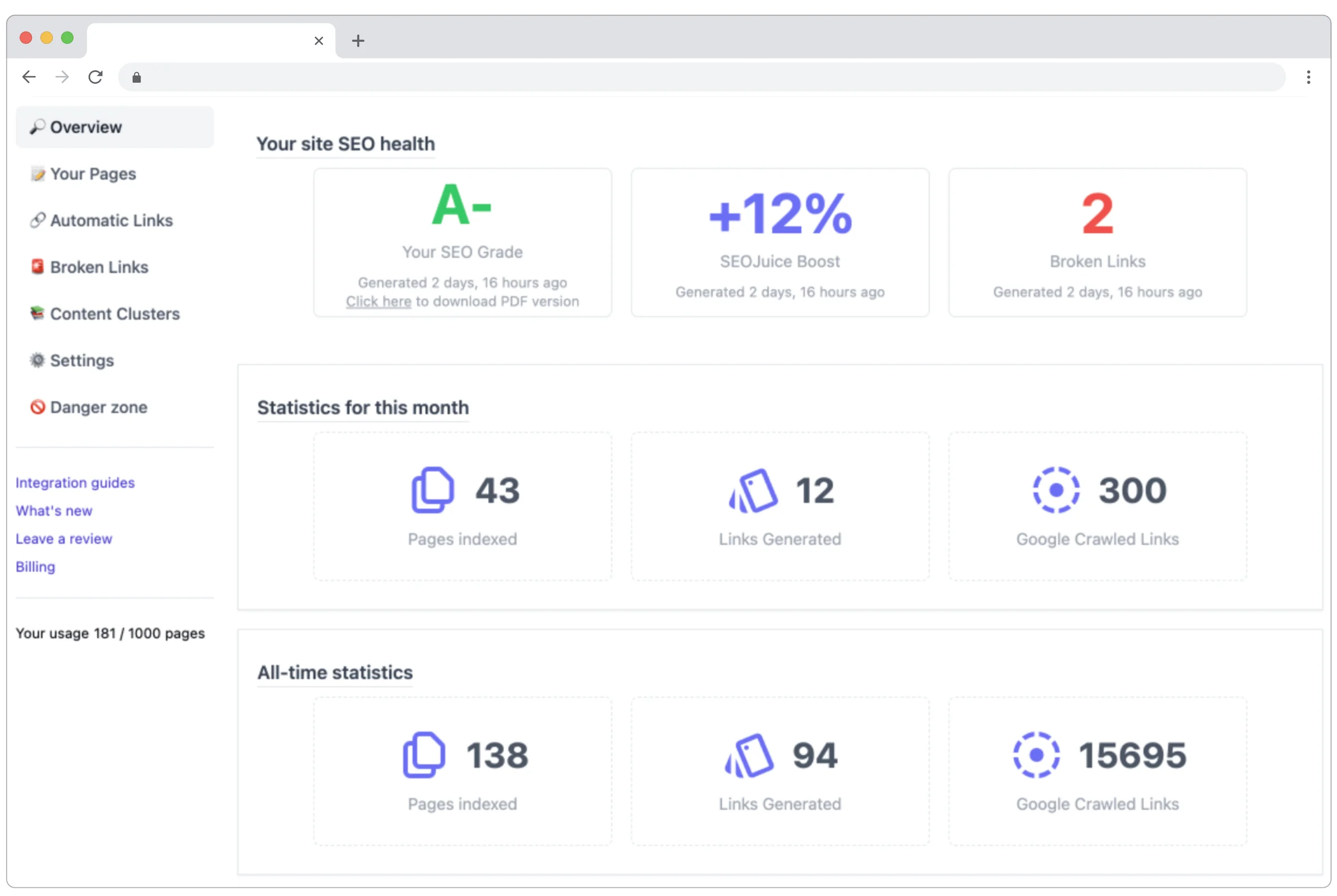SEOJuice screenshot 3