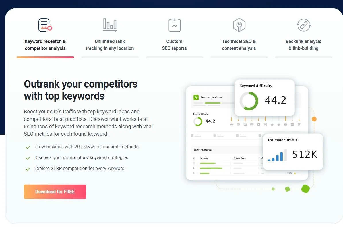 SEO PowerSuite screenshot 2