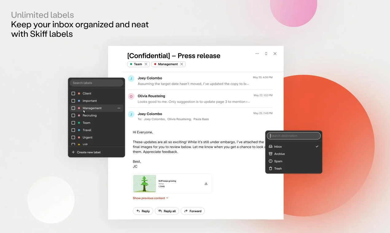 Skiff Mail screenshot 3