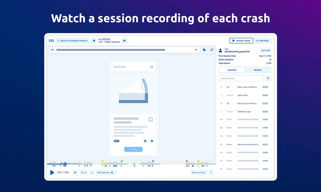 Smartlook screenshot 2