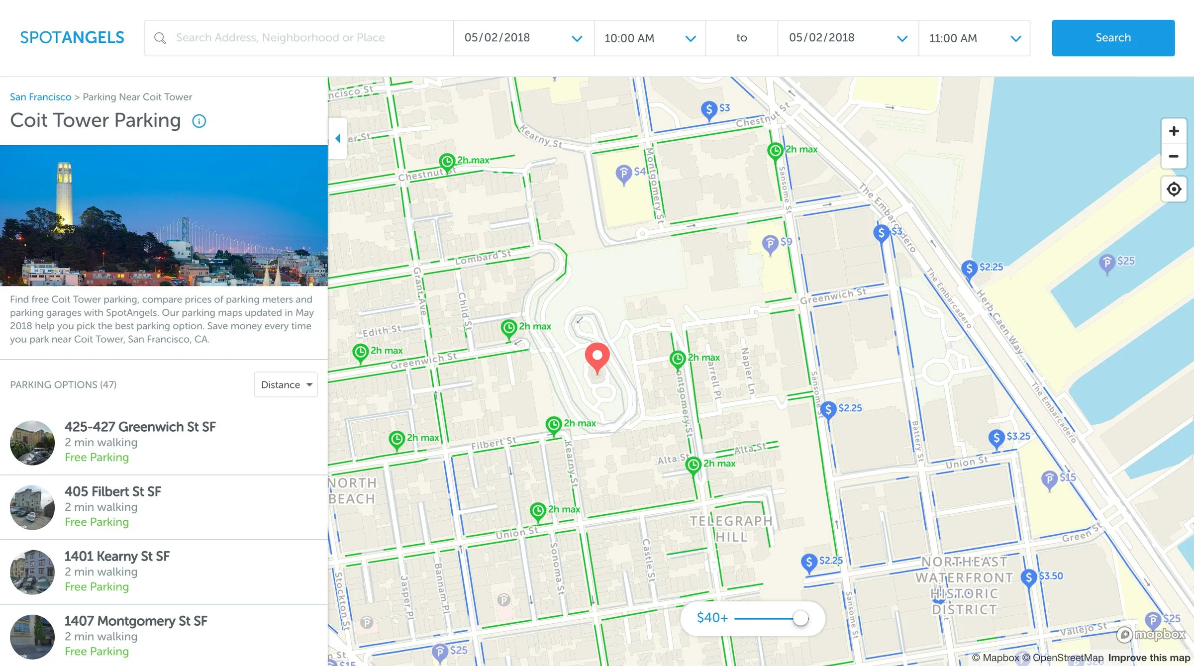 SpotAngels screenshot 2