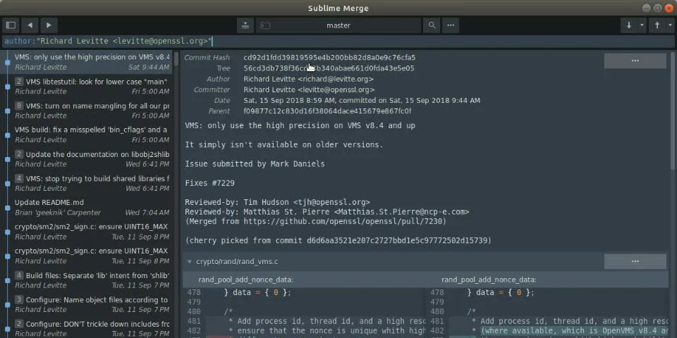 Sublime Merge screenshot 2