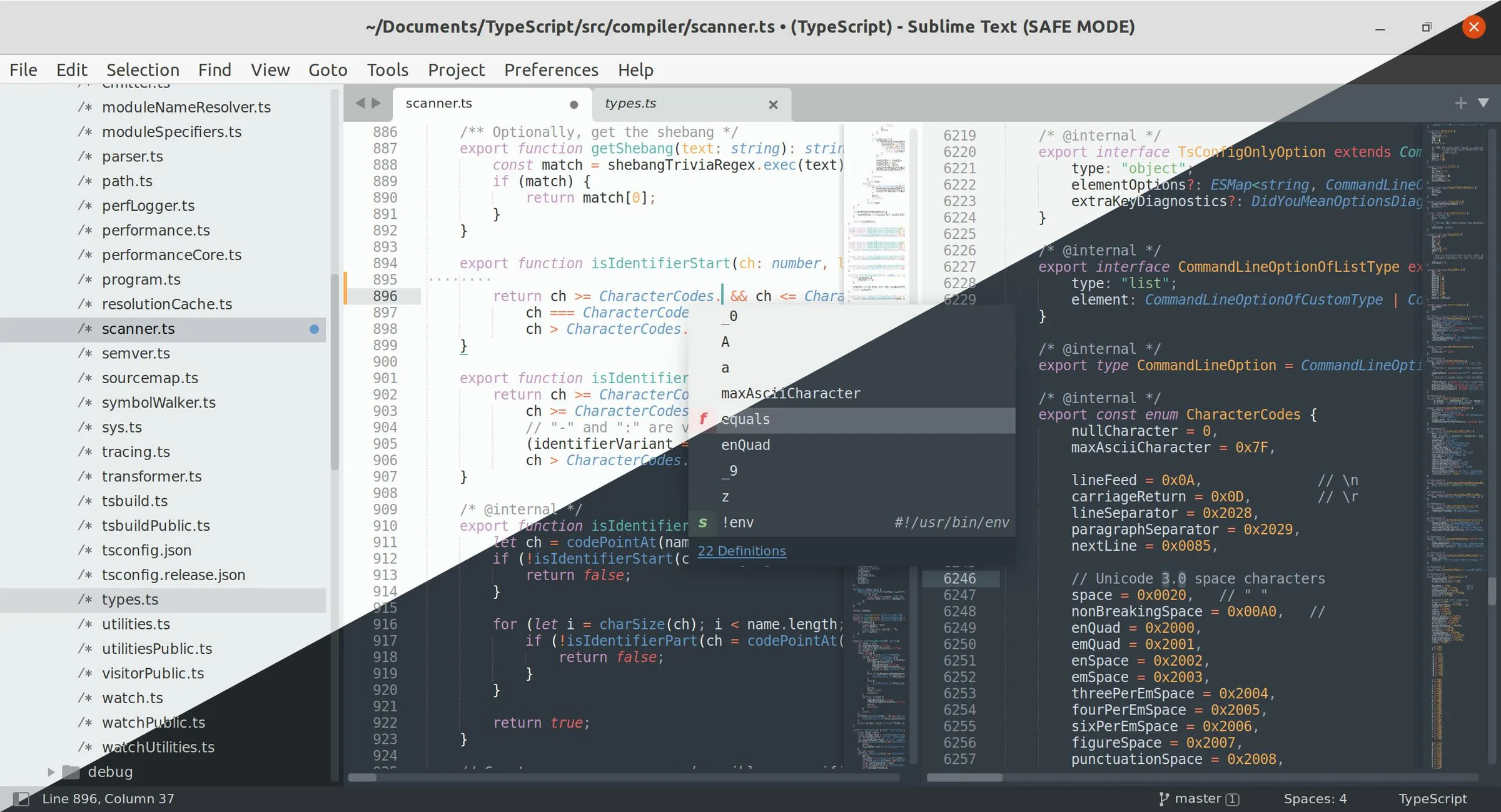 Sublime Text screenshot 2