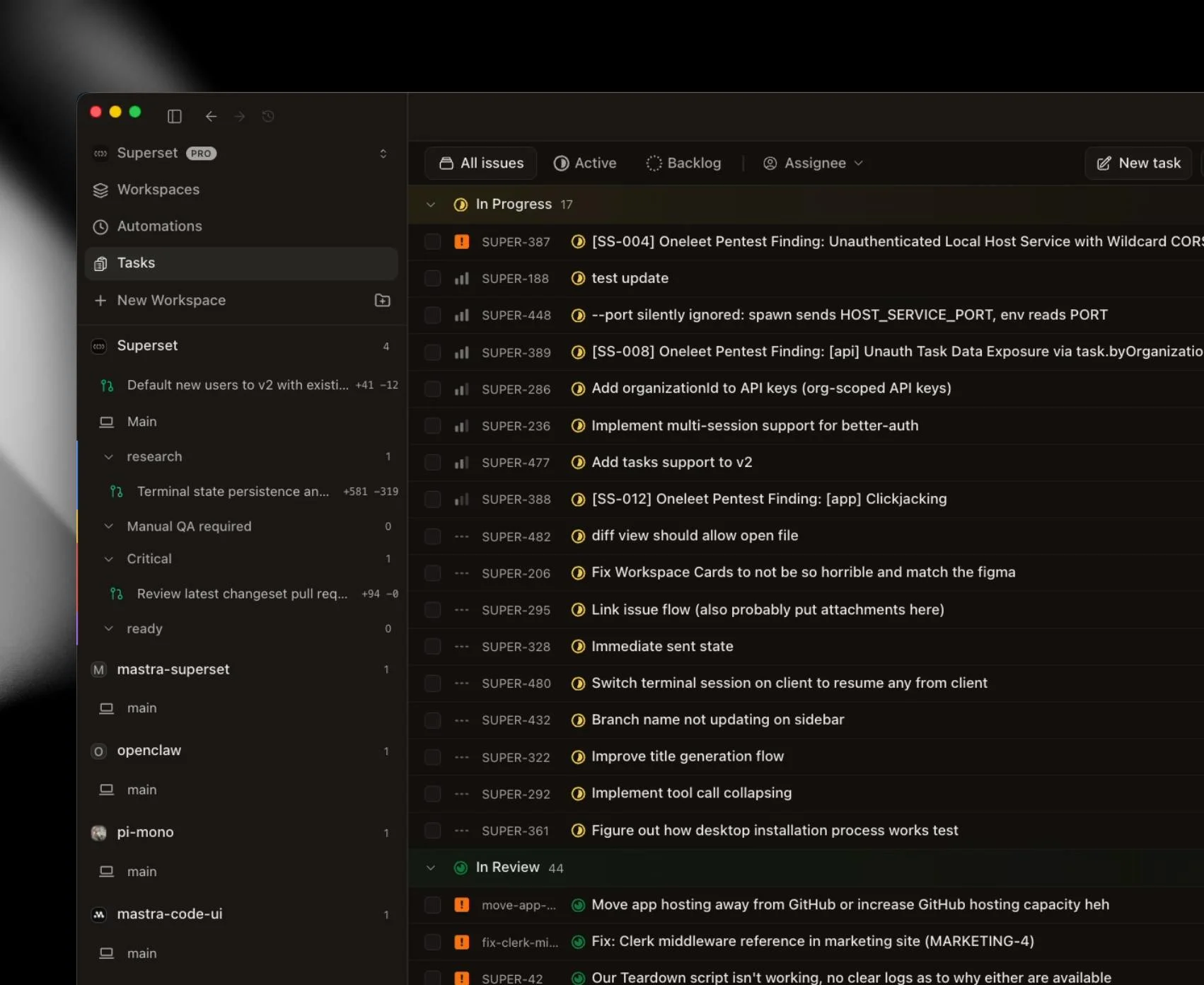 Superset screenshot 4