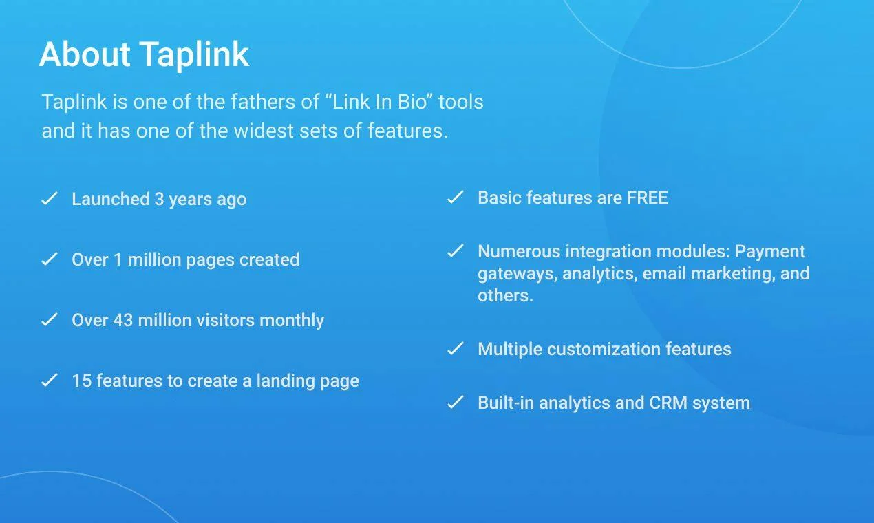 Taplink screenshot 2