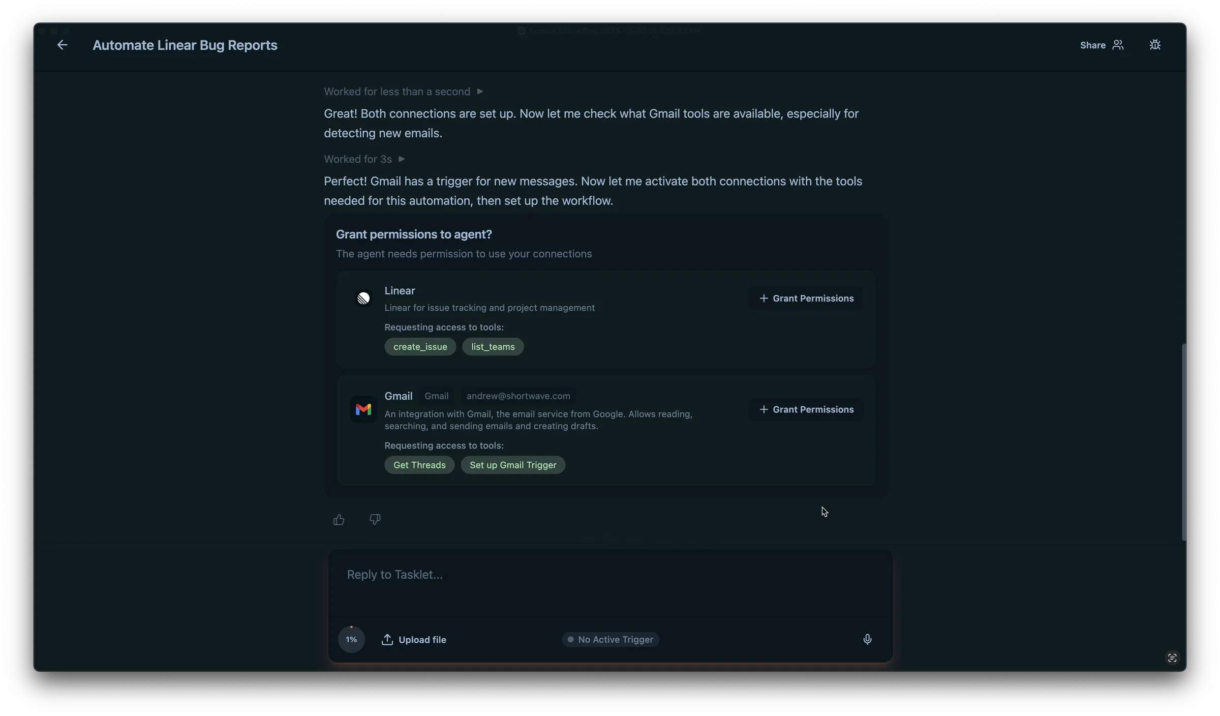 Tasklet screenshot 3