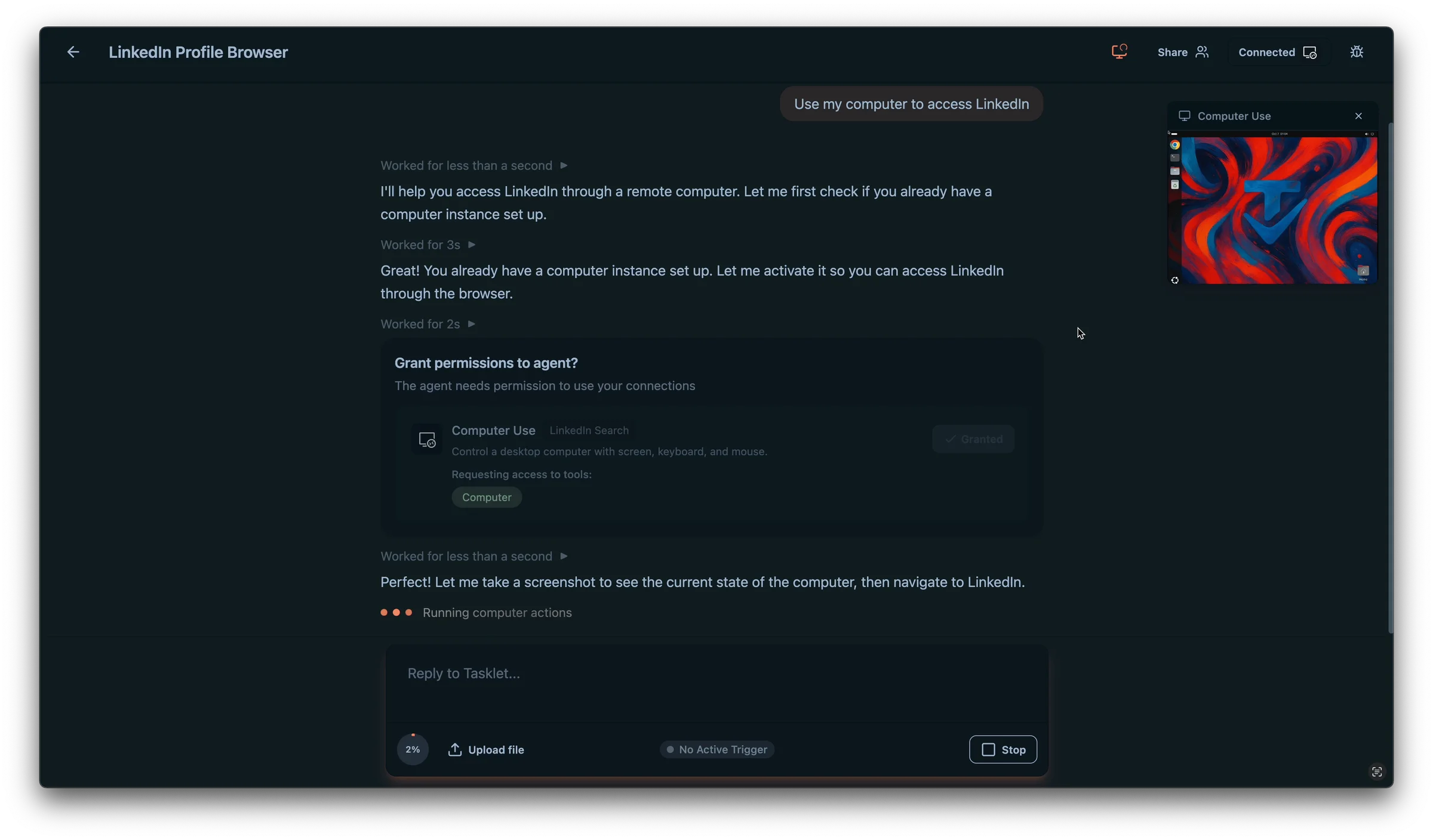 Tasklet screenshot 5