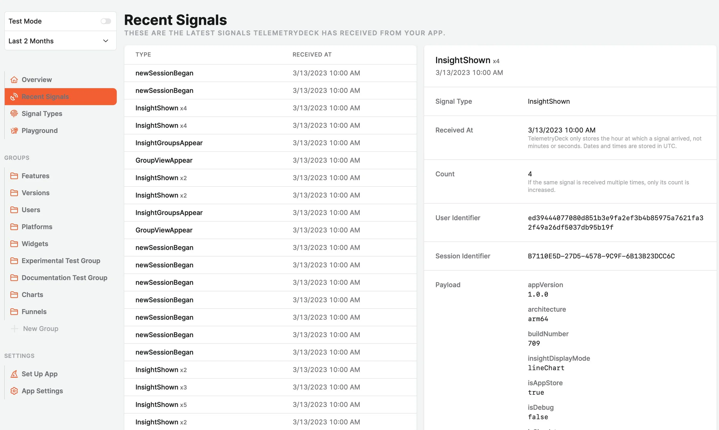 TelemetryDeck screenshot 6