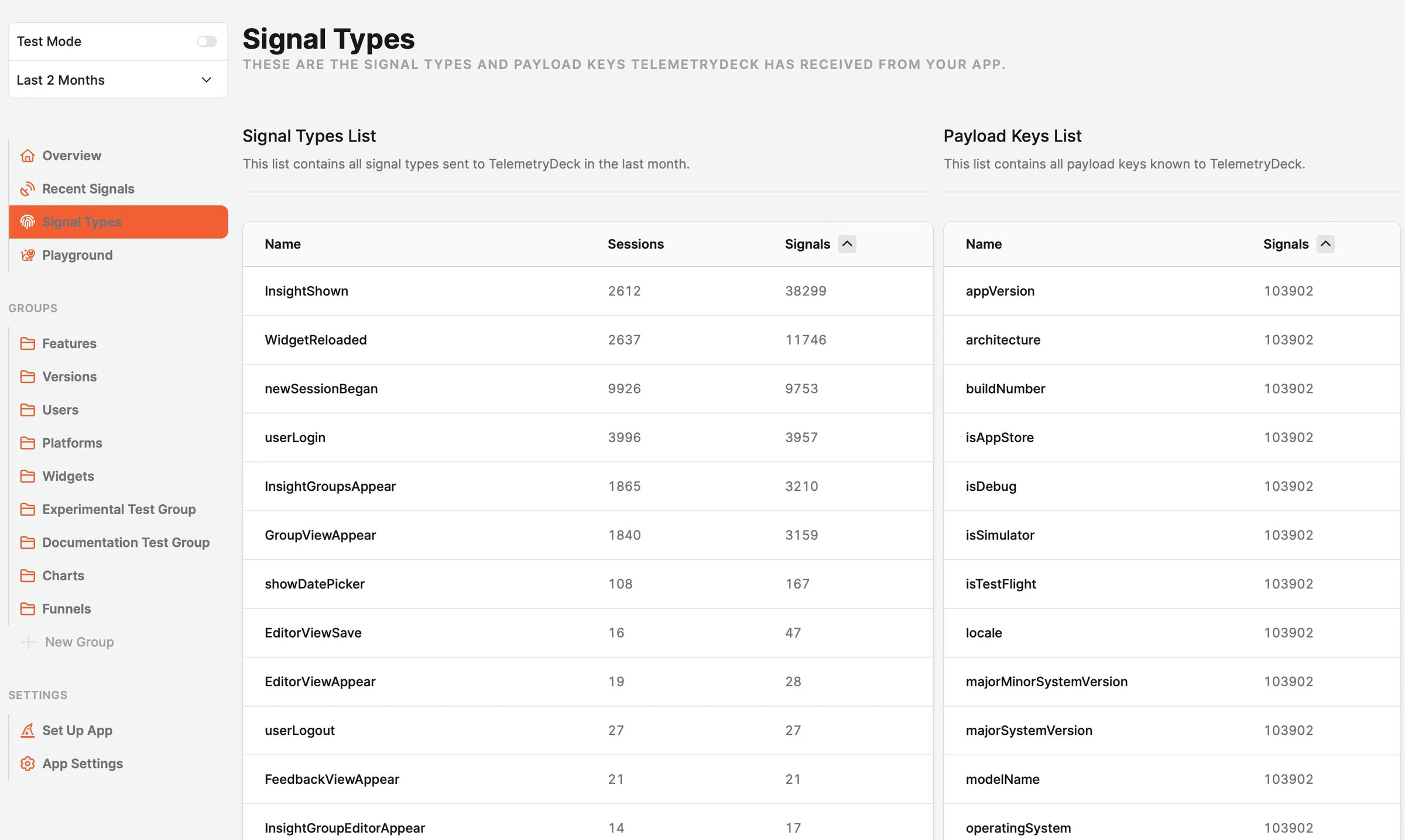 TelemetryDeck screenshot 7